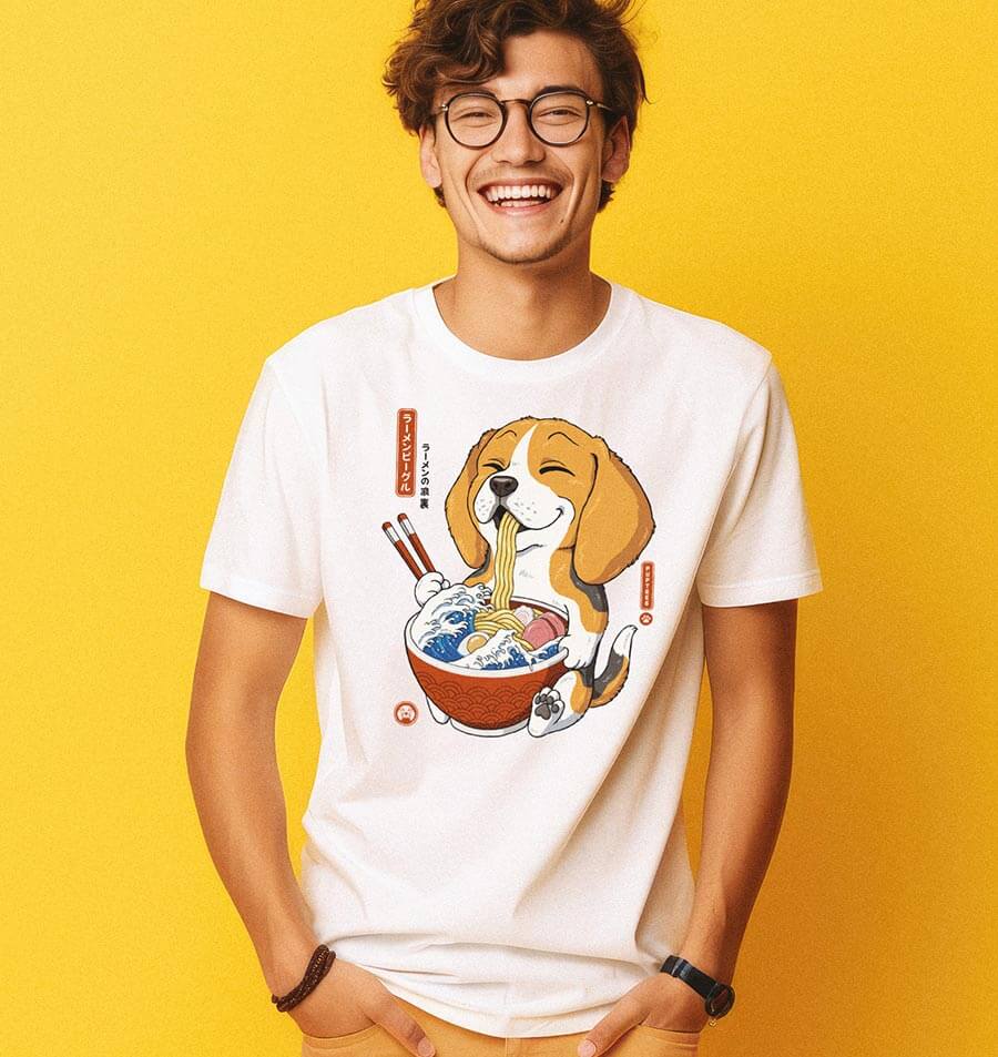 Cute Beagle T-shirt for women, men, and kids