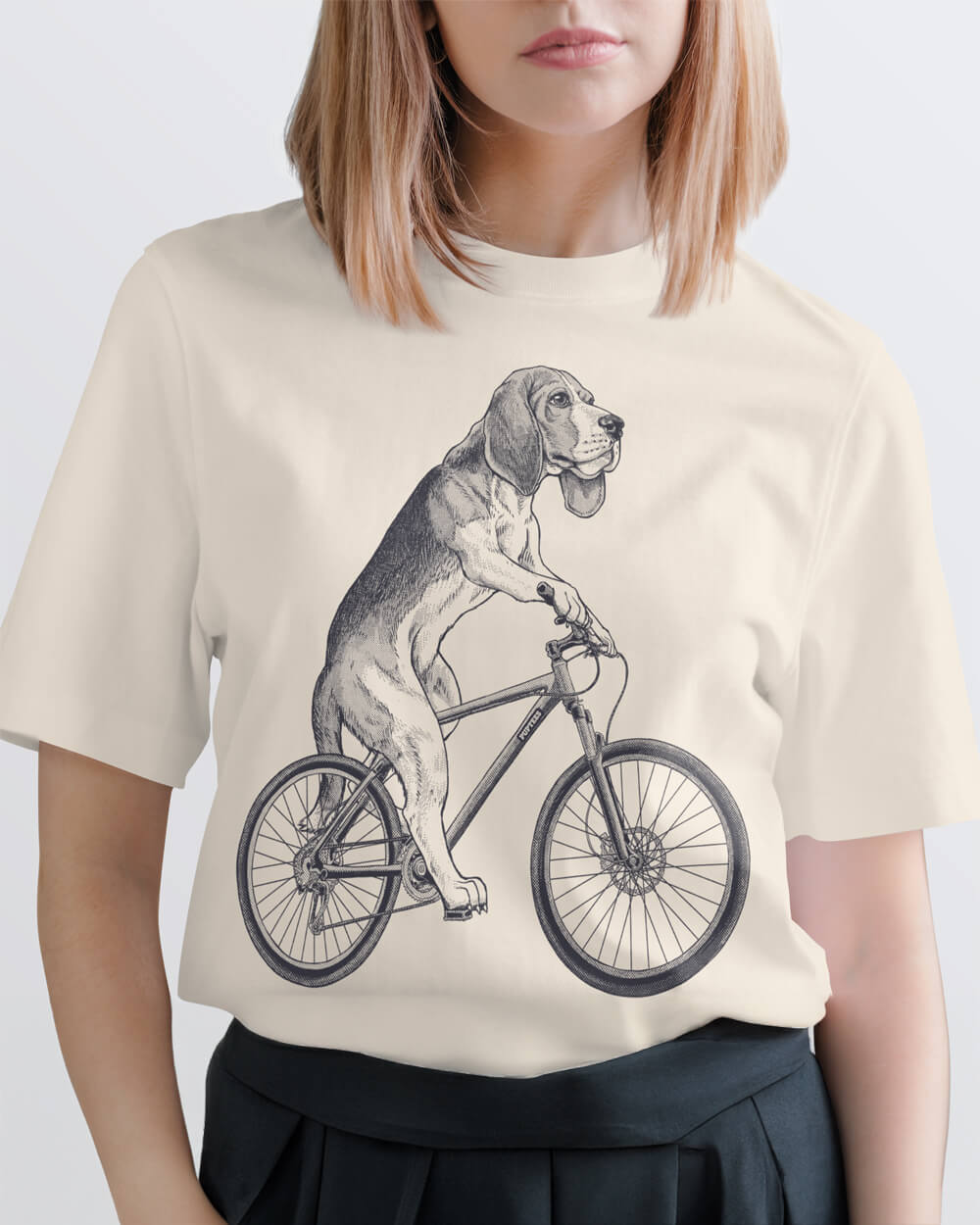 Classic Beagle dog printed graphic tee