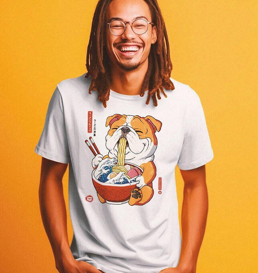 Cute Bulldog T-shirt for women, men, and kids