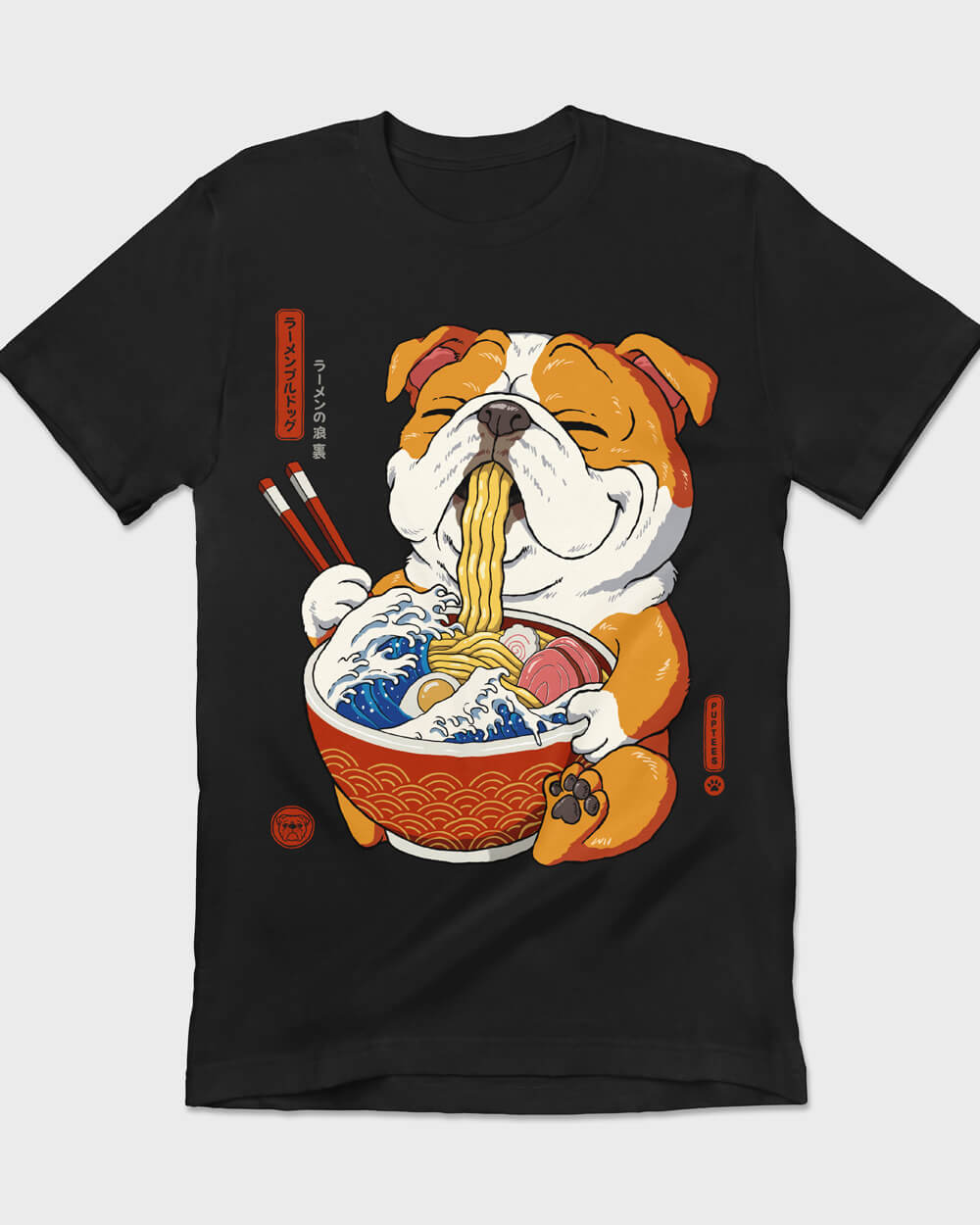 Anime style English Bulldog Puptees T-shirt