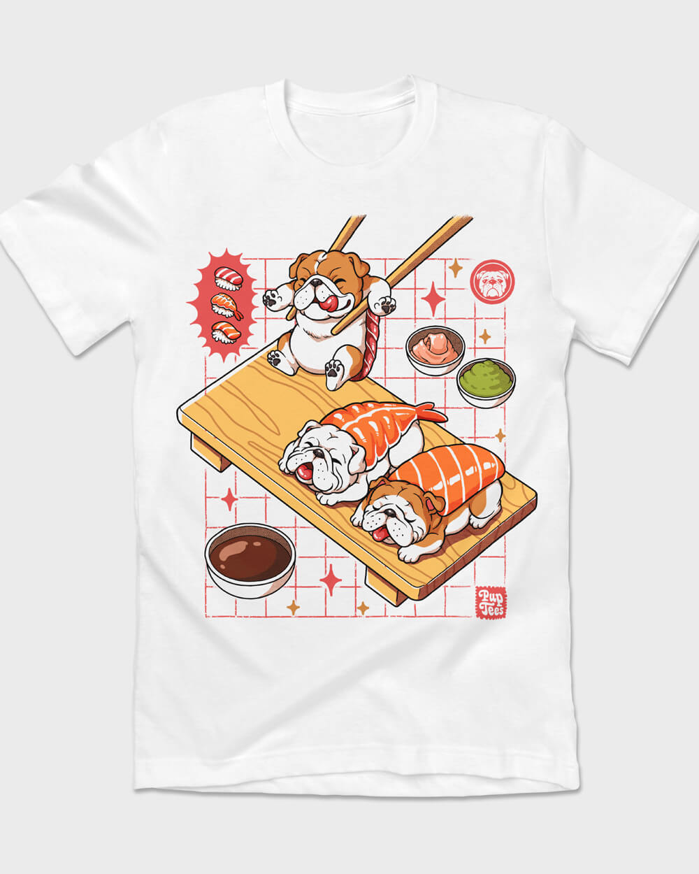 English Bulldog Sushi Set