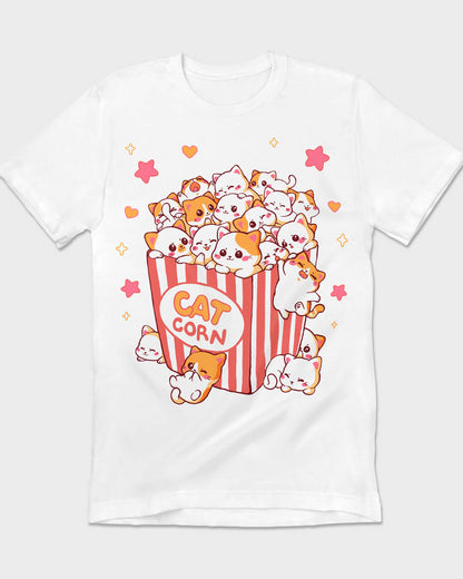 Cutest Chibi PopCorn Cat Tee