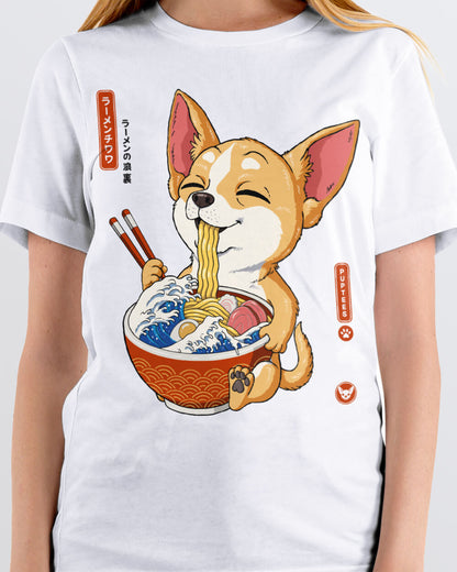 Chihuahua puppy - the Ramen Great Wave tee