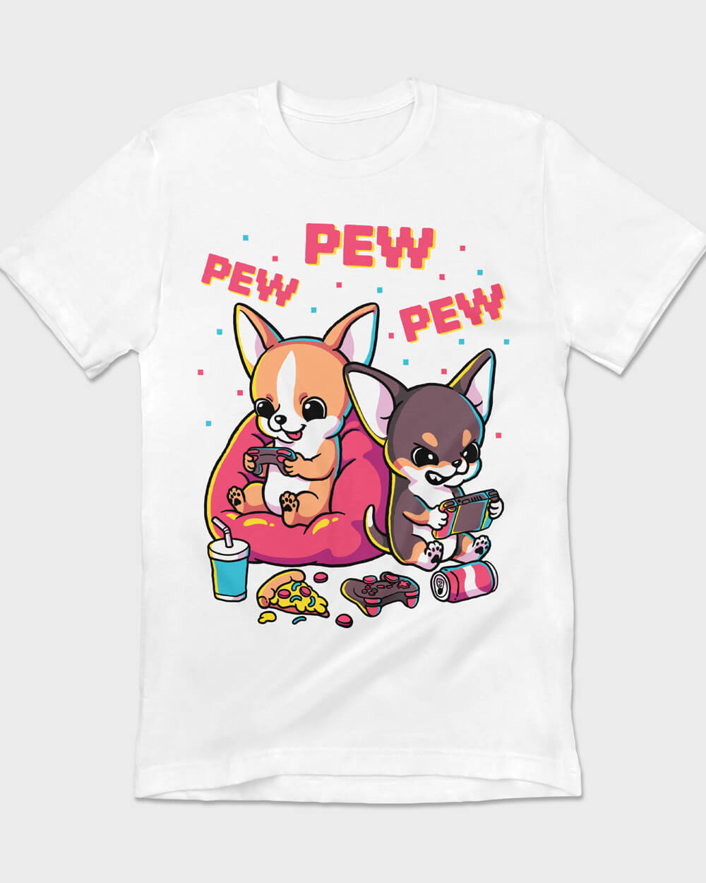 Cute Chi Chi white T-shirt for women, men, unisex, youth, and kids who love games