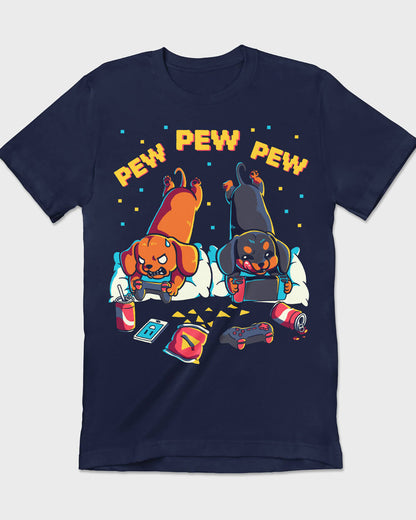 Cute Dachshund T-shirt for women, men, unisex, youth, and kids who love games