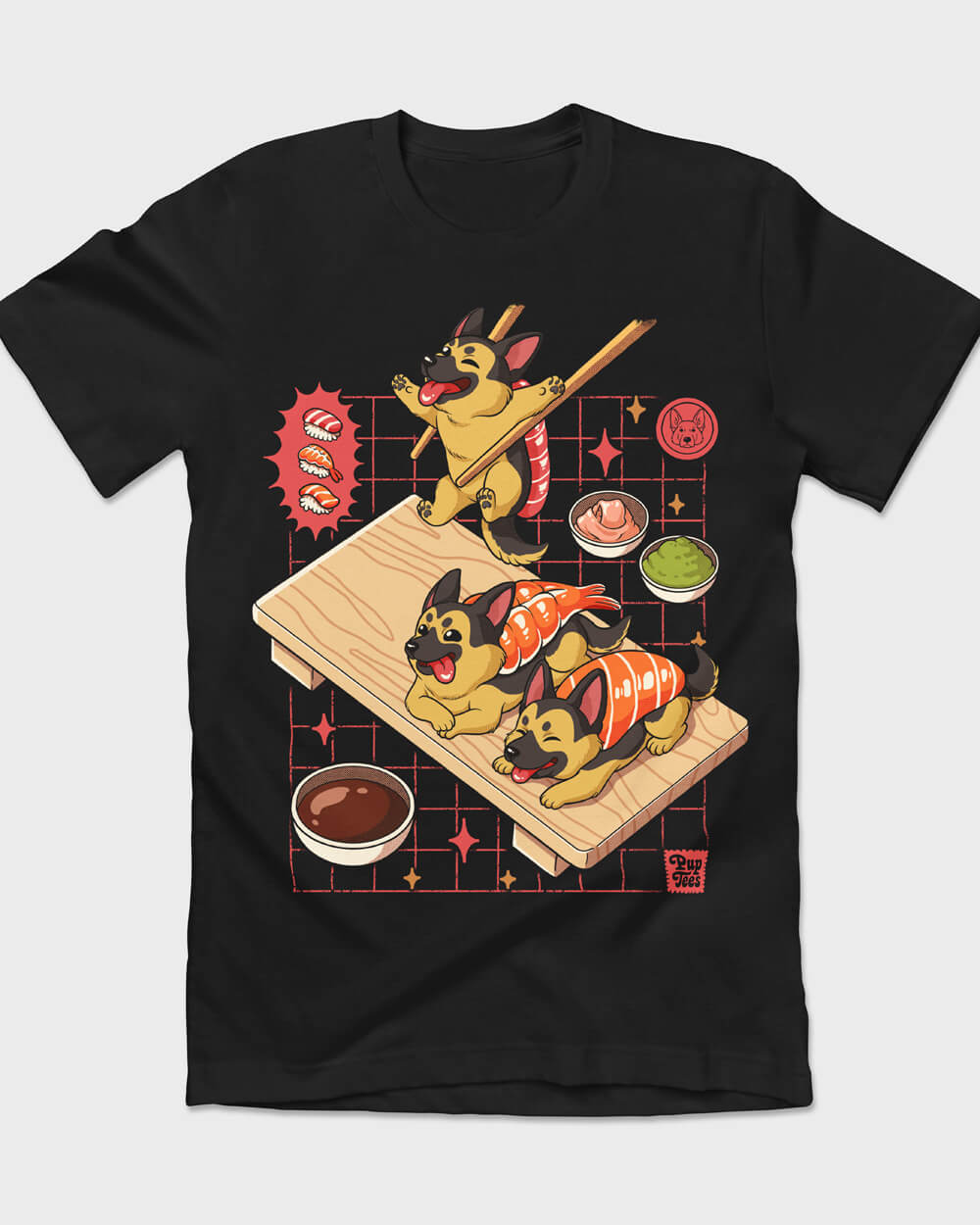 German Shepherd Sushi Set