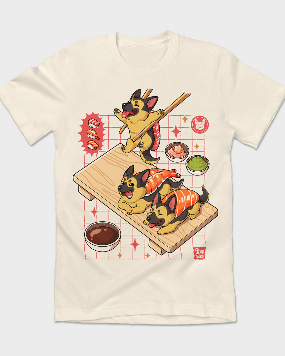 German Shepherd Sushi Set