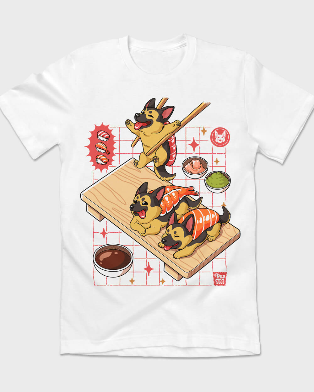 German Shepherd Sushi Set